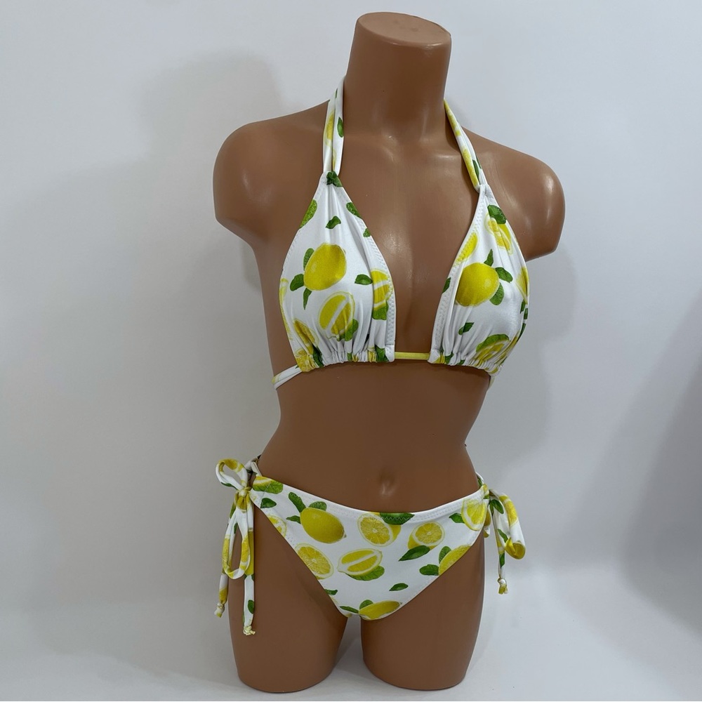 Lemon white thong string bikini - Picture 7 of 8